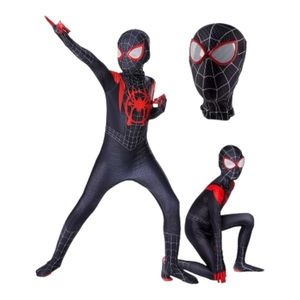 Kids Spider-Man miles morales costume Halloween Cosplay 5/6 years